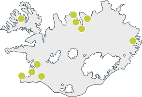 Íslandskort