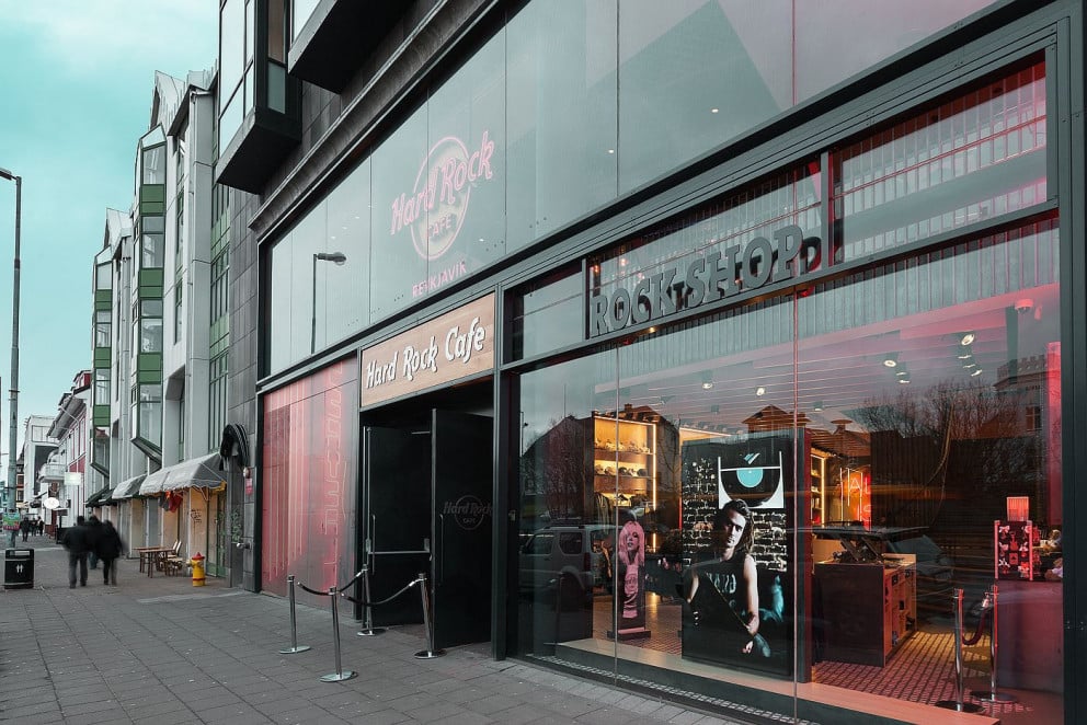 Hard Rock Cafe rýkur upp í Lækjargötunni